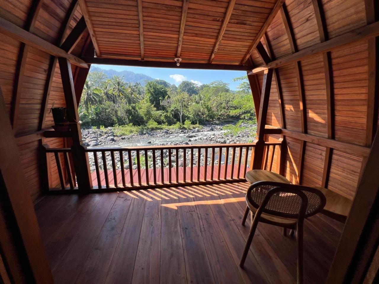 Villa Joglo Tepi Sungai Sidemen  Esterno foto