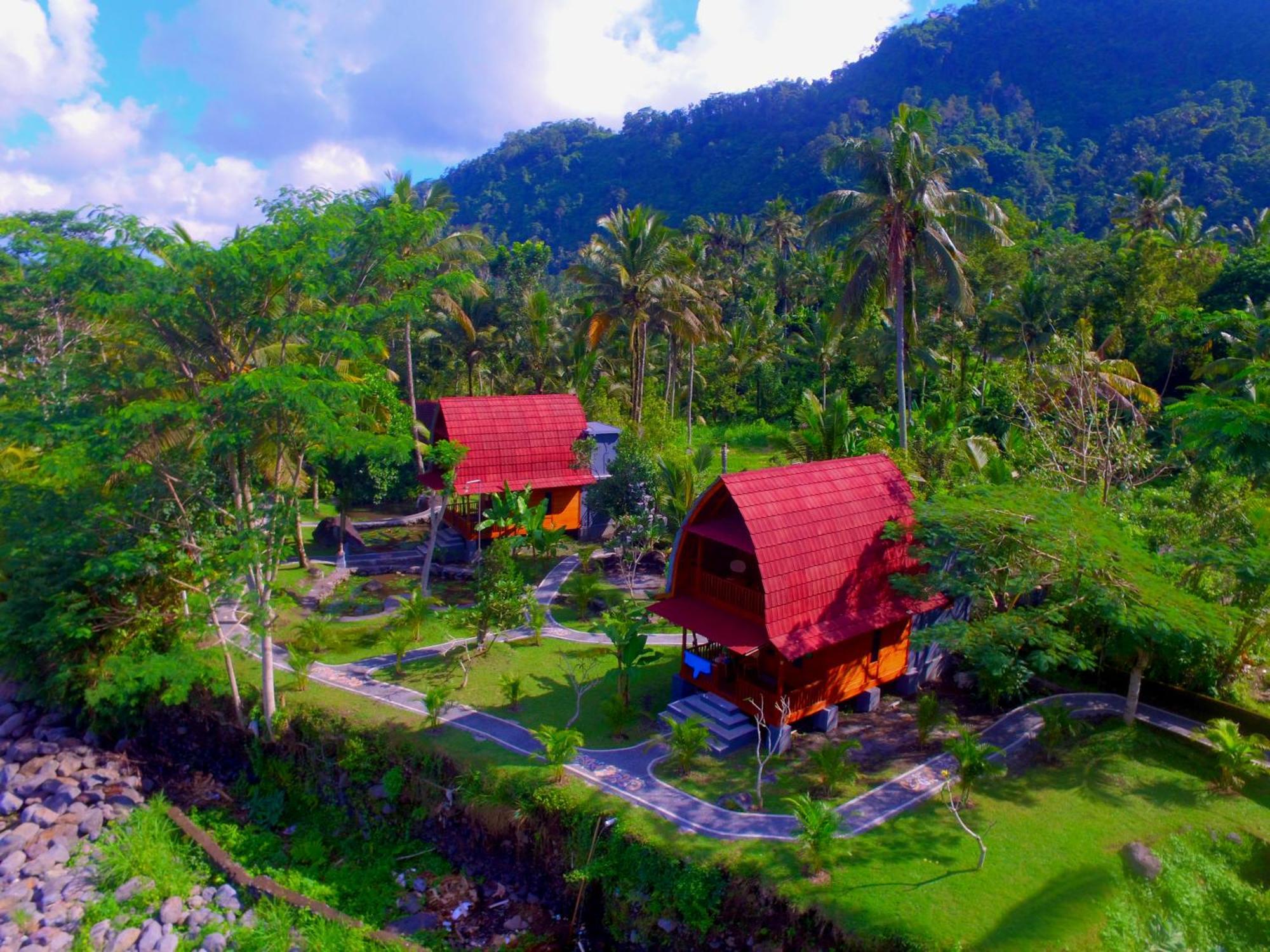 Villa Joglo Tepi Sungai Sidemen  Esterno foto